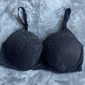 Elegant Black Lace Bra